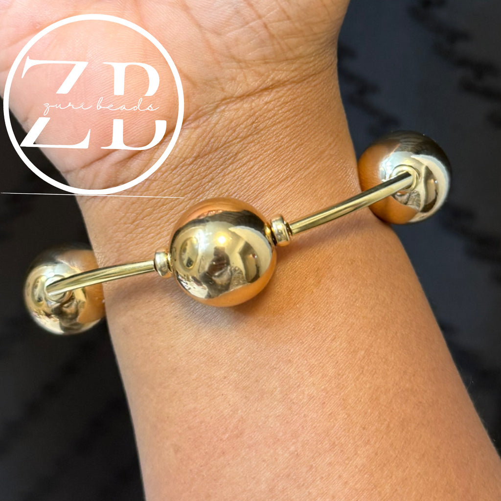 Gold Bohemian Bubble Bangles ($21 per bangle-you need to purchase more than 1 for the stacked look)