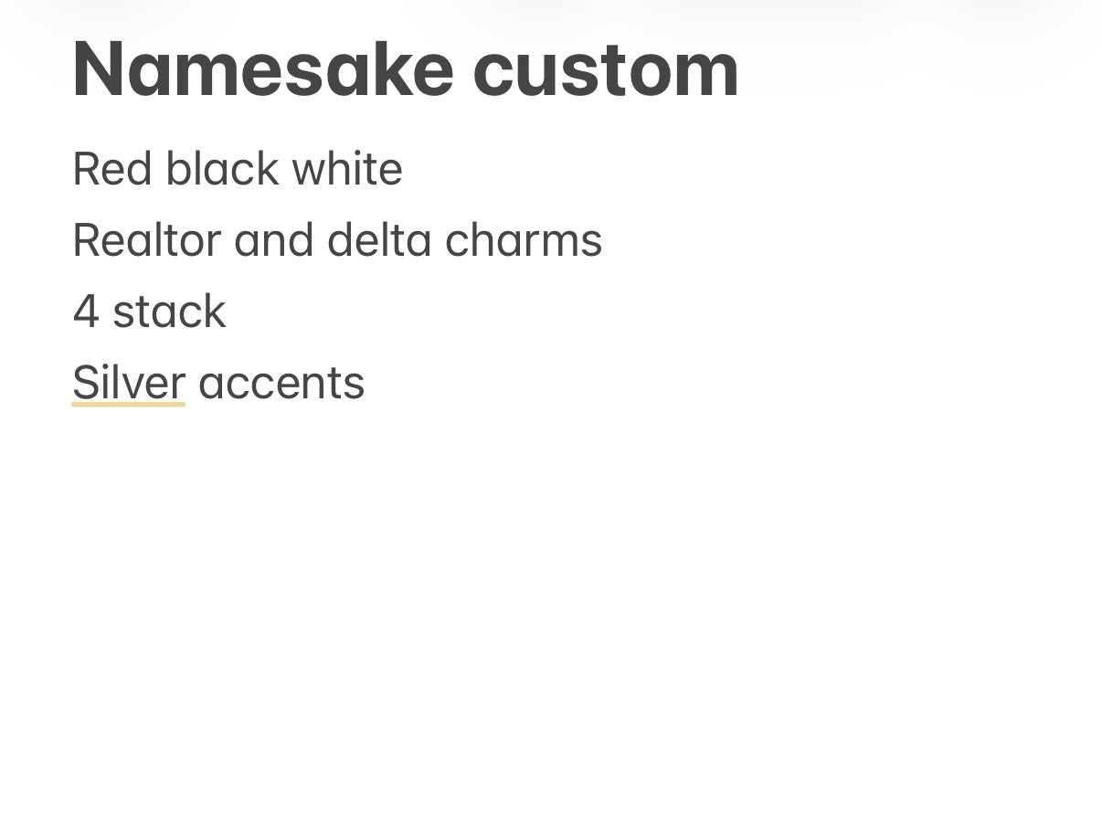 Namesake custom