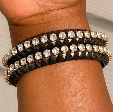 Pera Bling Bangle Black ($27 per bangle-you need to purchase more than 1 for the stacked look)