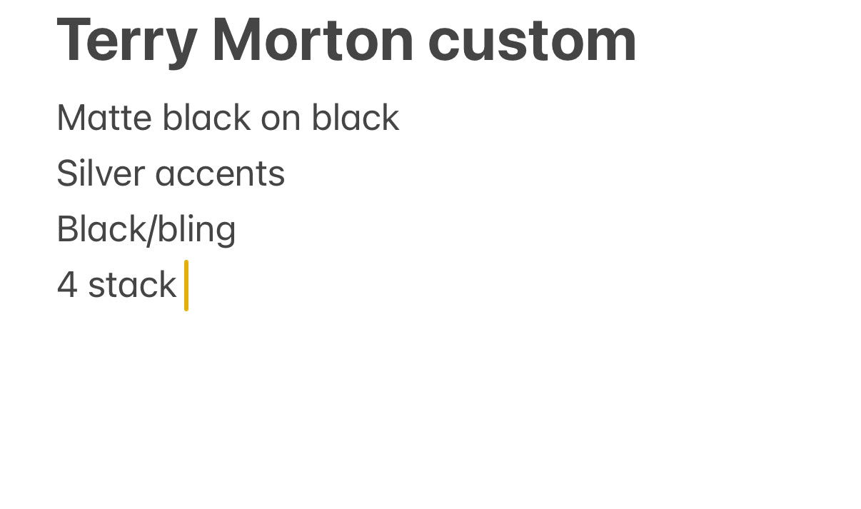 Terry Morton Custom