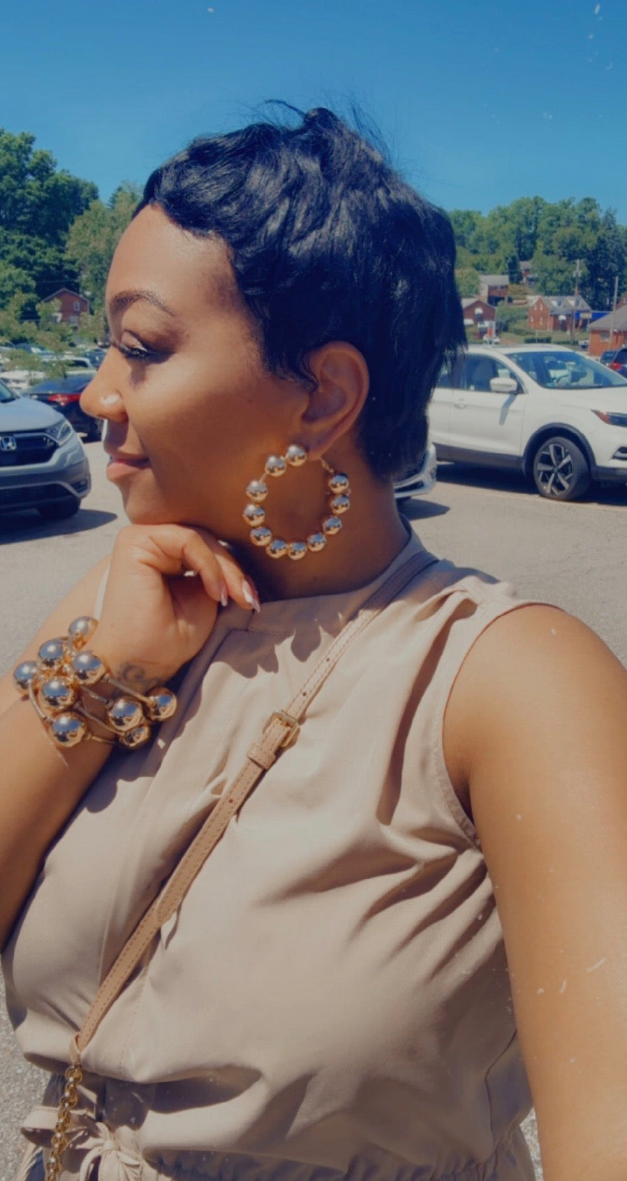 Bohemian Bubble Earrings gold