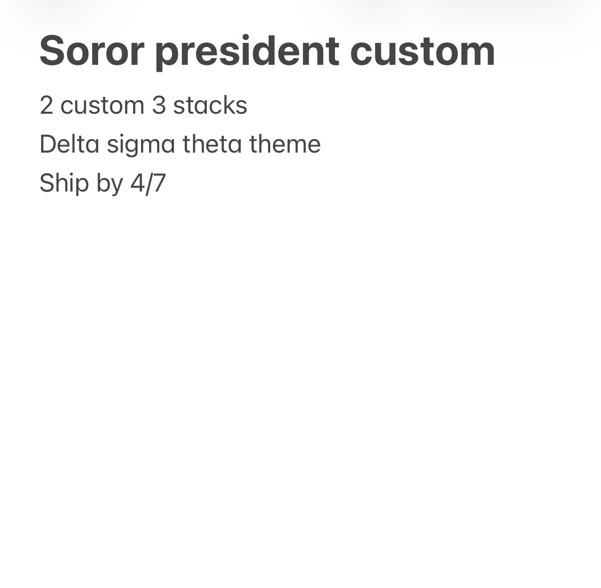 Soror President Custom