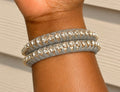 Pera Bling Bangle Gray               ($27 per bangle-you need to purchase more than 1 for the stacked look)
