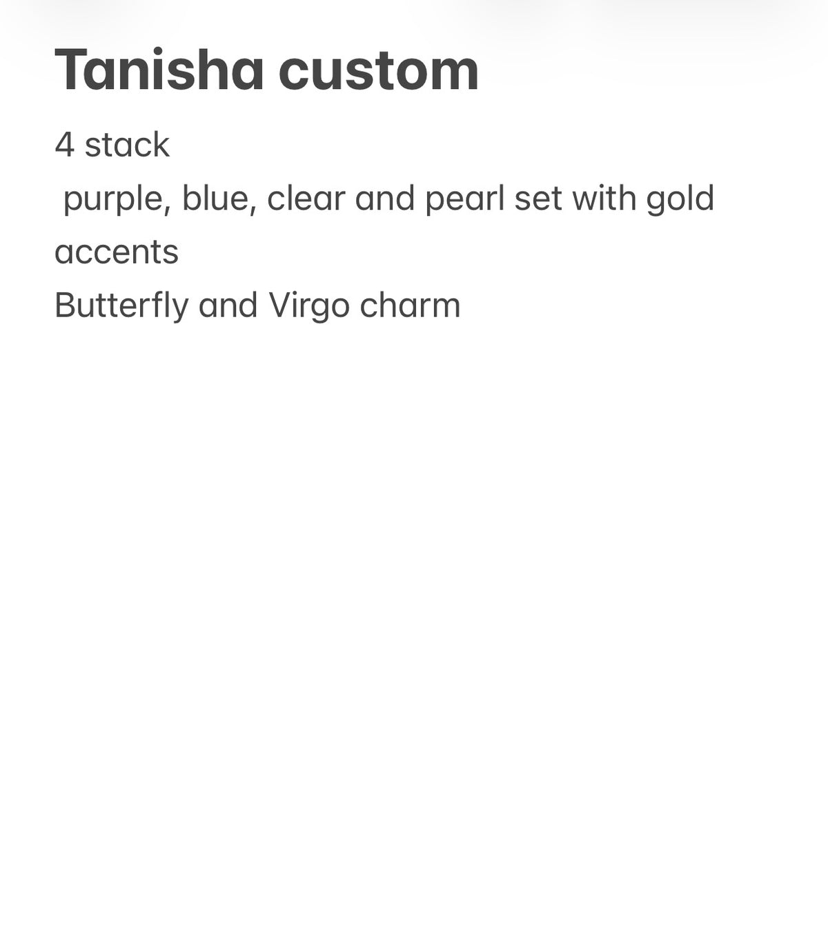 Tanisha G custom