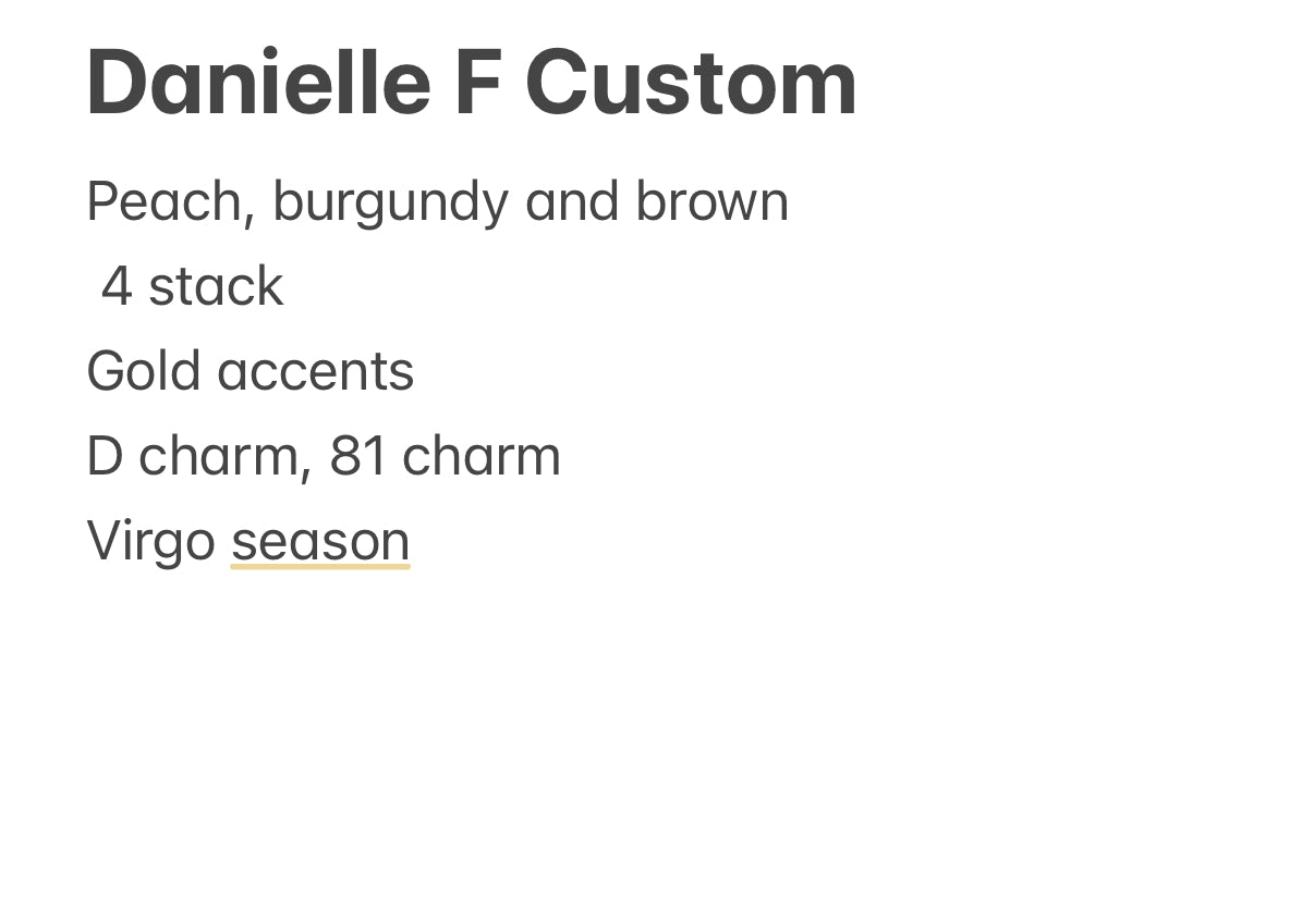 Danielle custom