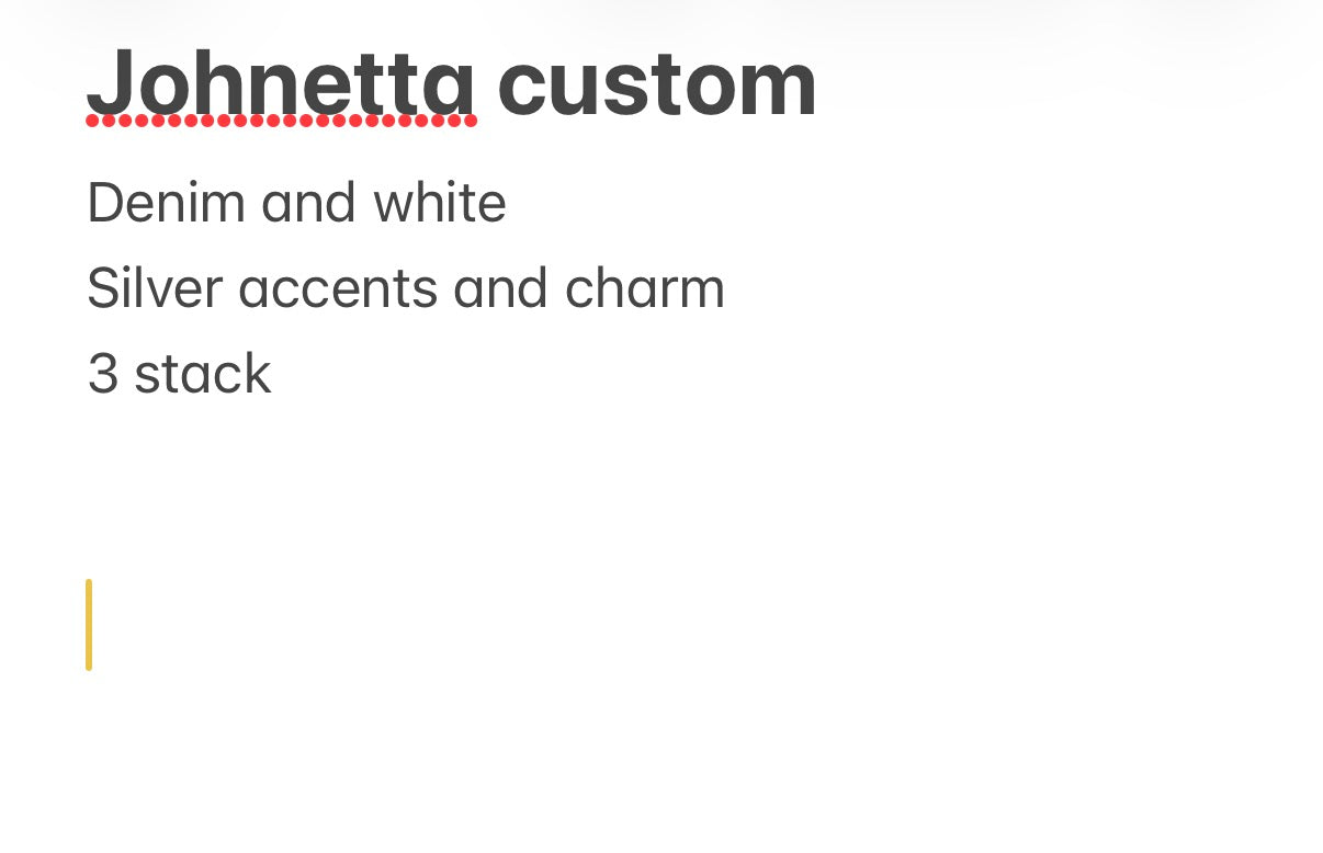 Johnetta custom