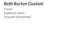 Beth Burton custom