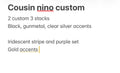 Cousin nino custom