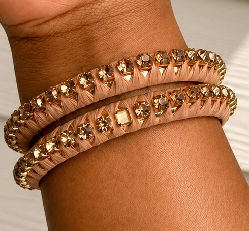 Pera Bling Bangle Tan ($27 per bangle-you need to purchase more than 1 for the stacked look)