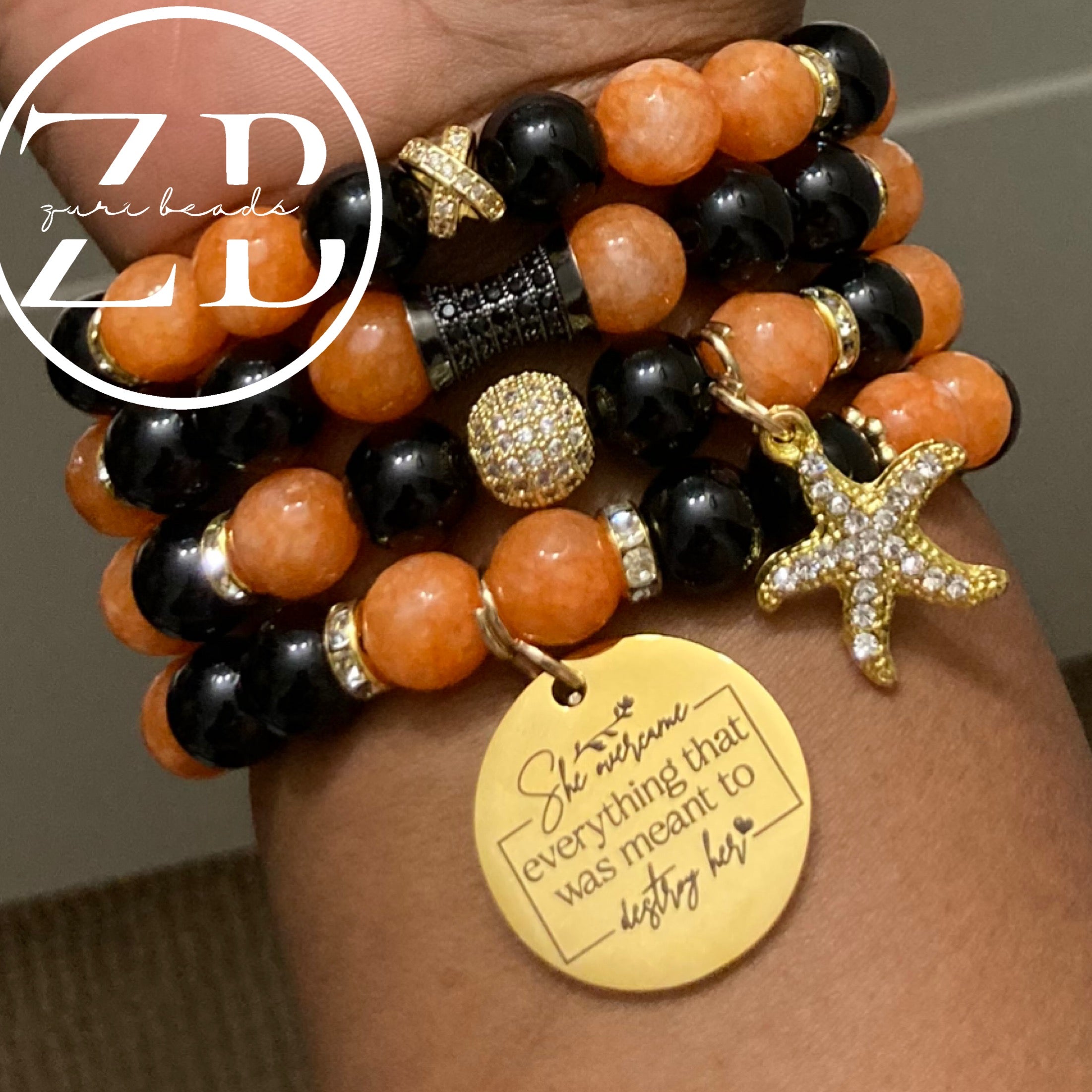 Orange and black 4 stack