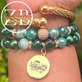 Two stack and bangle bundle (green)