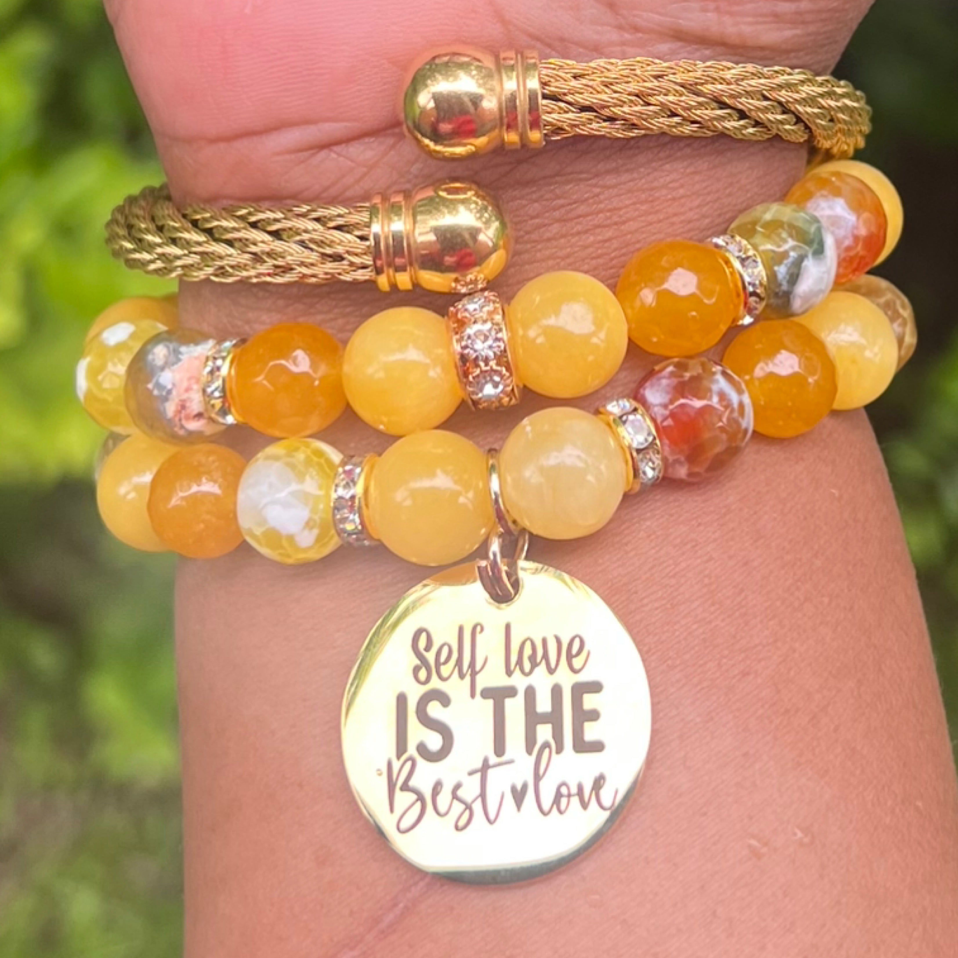 Two stack and bangle bundle (yellow)