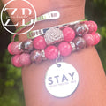 Two stack and bangle bundle (pink)