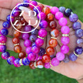 Purple and orange