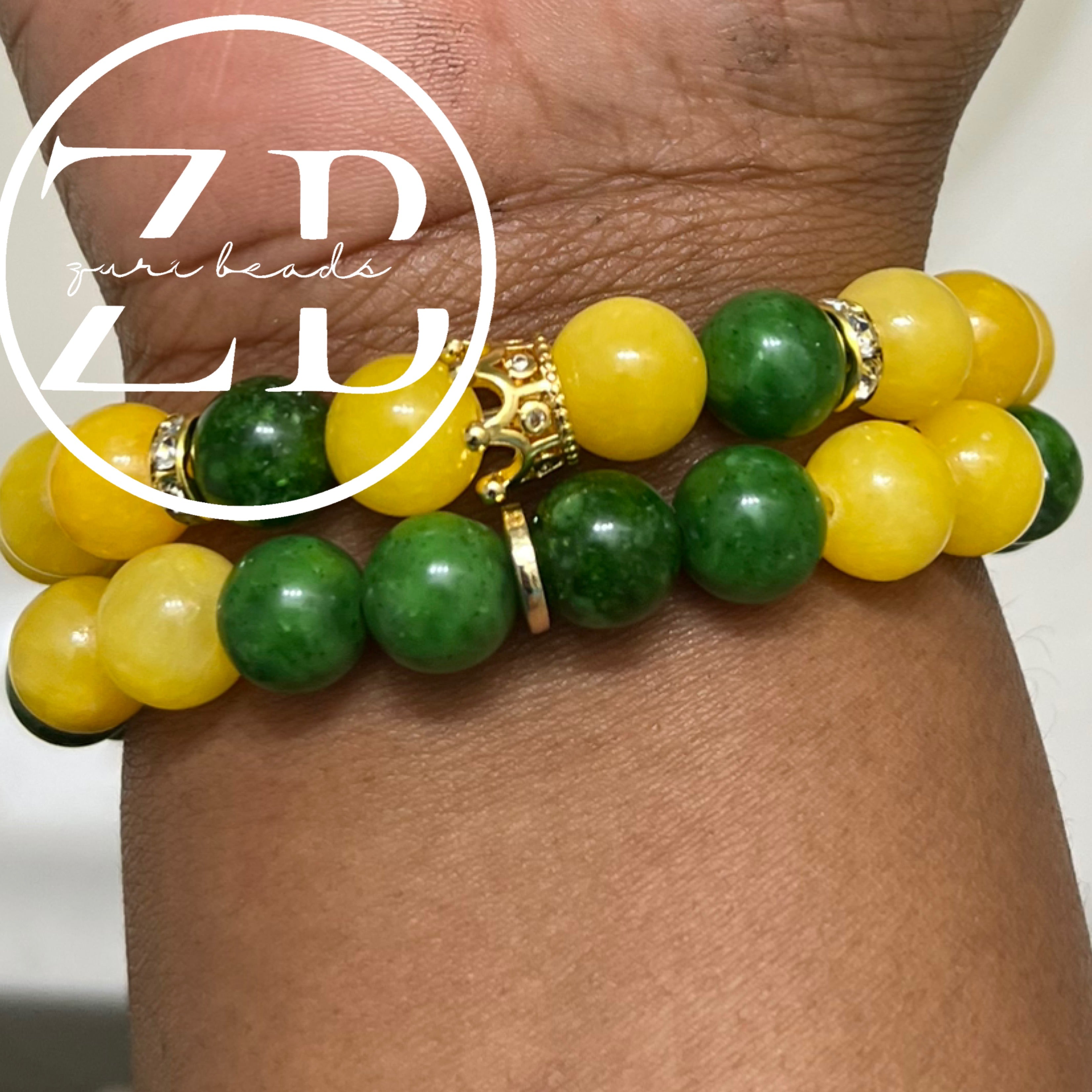 Green and yellow