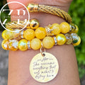 Two stack and bangle (yellow)