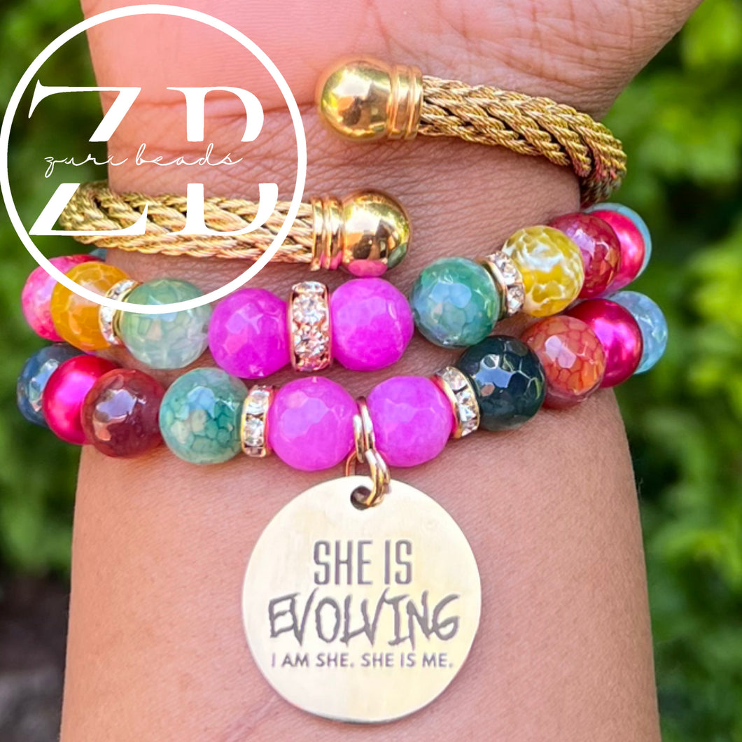 Two stack and bangle (colorful)