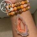 Orange and peach (stoned)