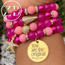 Load image into Gallery viewer, Hot pink stack/original