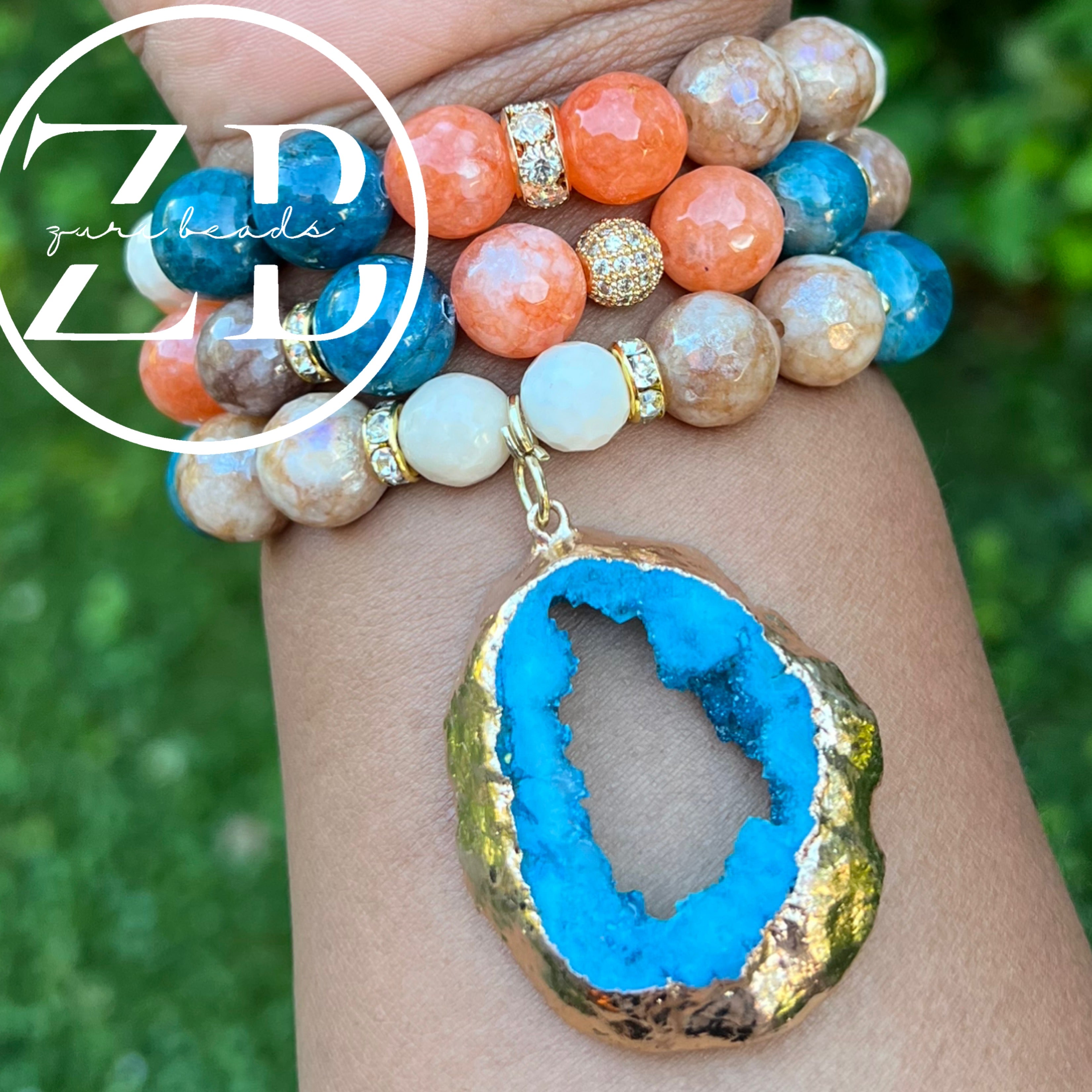 Stoned (orange and blue)