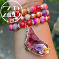 Stoned (fuschia, burgundy and orange)