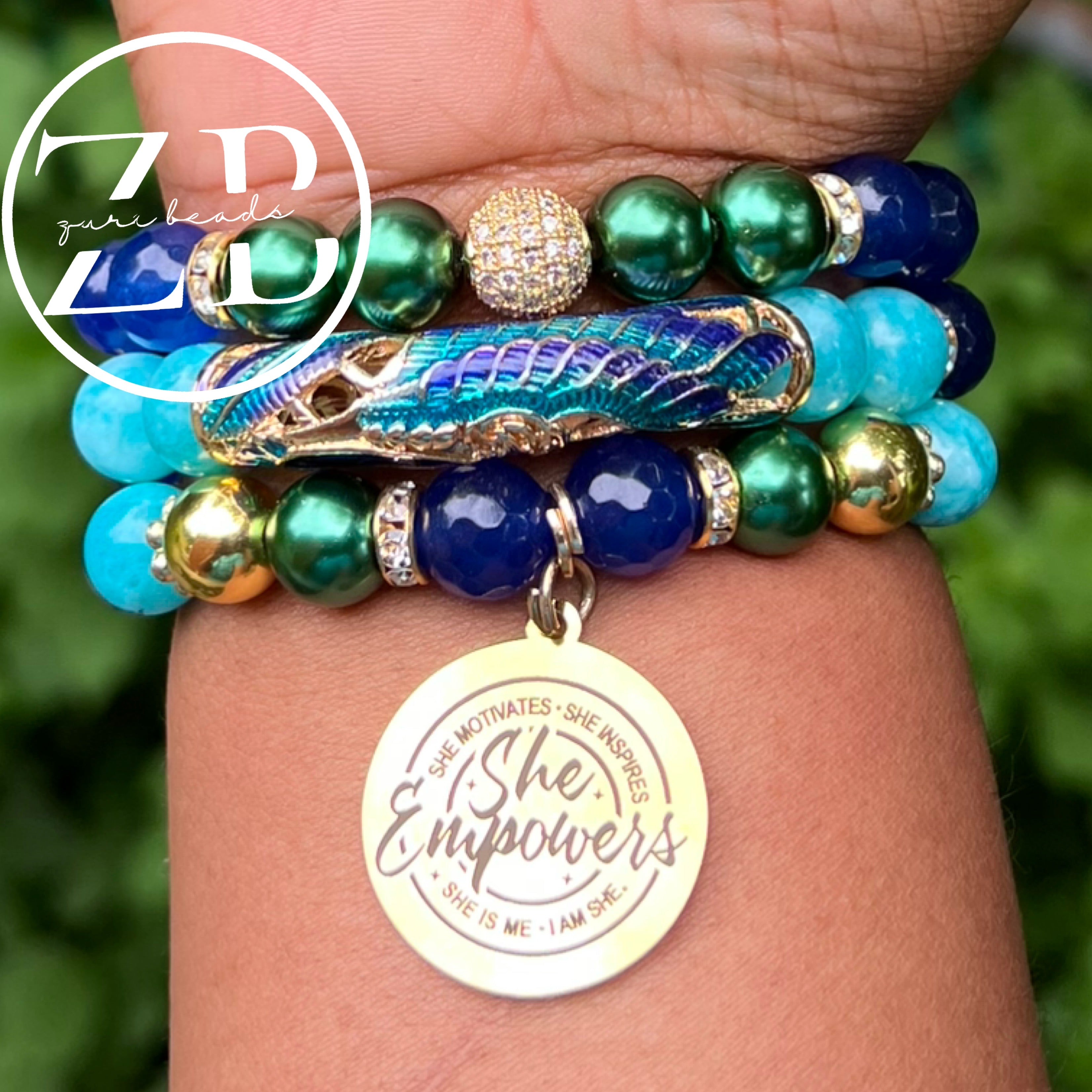She empowers (peacock)