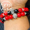 Men’s/unisex red and black