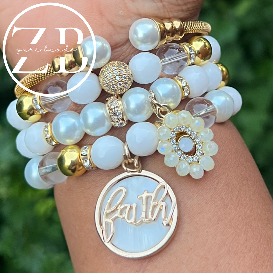 Faith (3 stack and bangle)