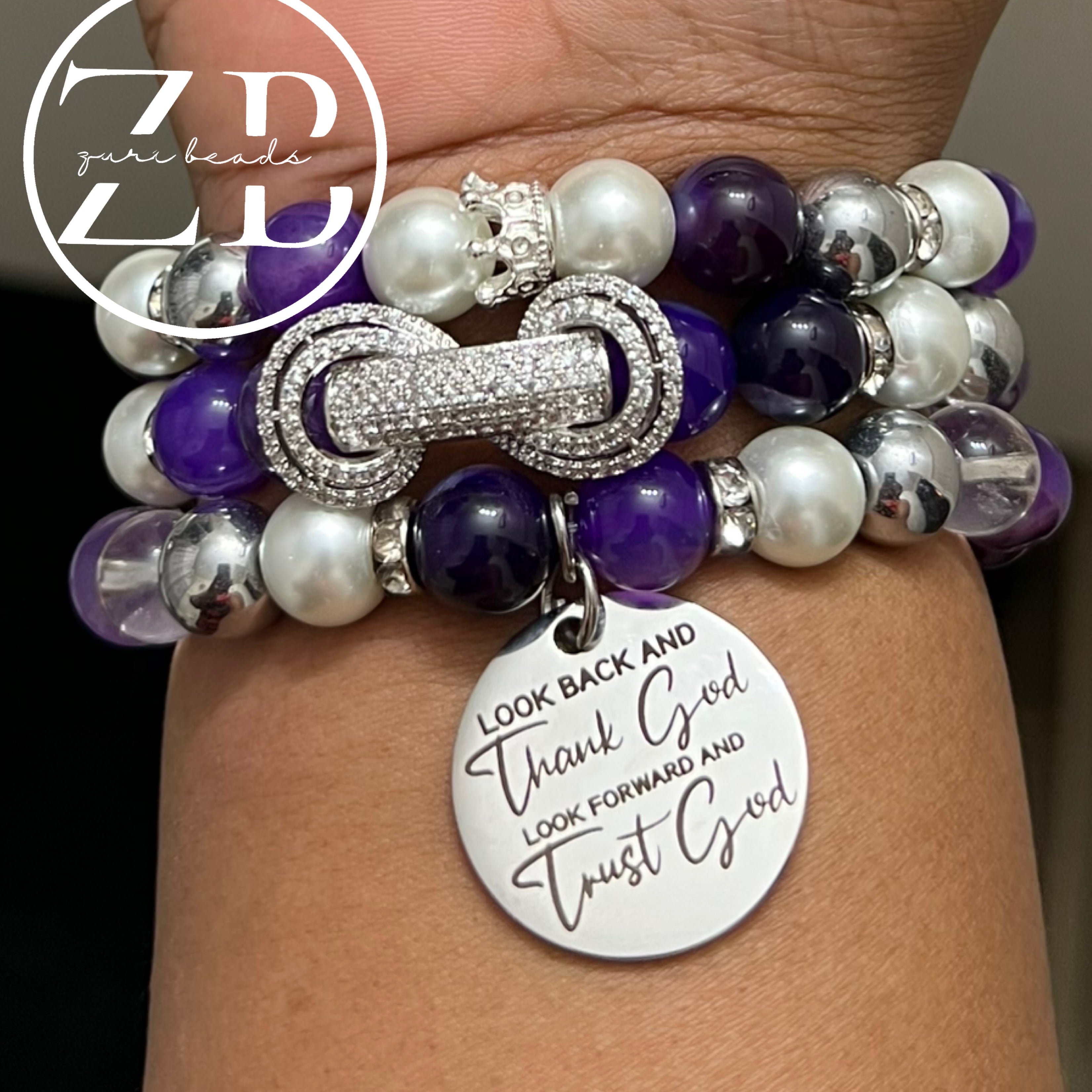 Thank God (purple and silver)
