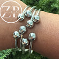 FLASH SALE 3 FOR $30 Bubble bangle- silver