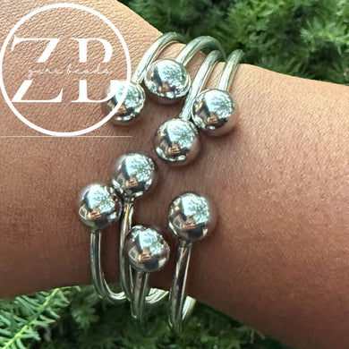 SILVER Bubble bangle- silver ($13.50 EACH)