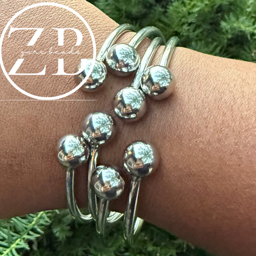 SILVER Bubble bangle- silver ($13.50 EACH)