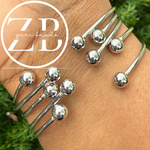 Mini Bubble bangle- silver ($8.50 each)