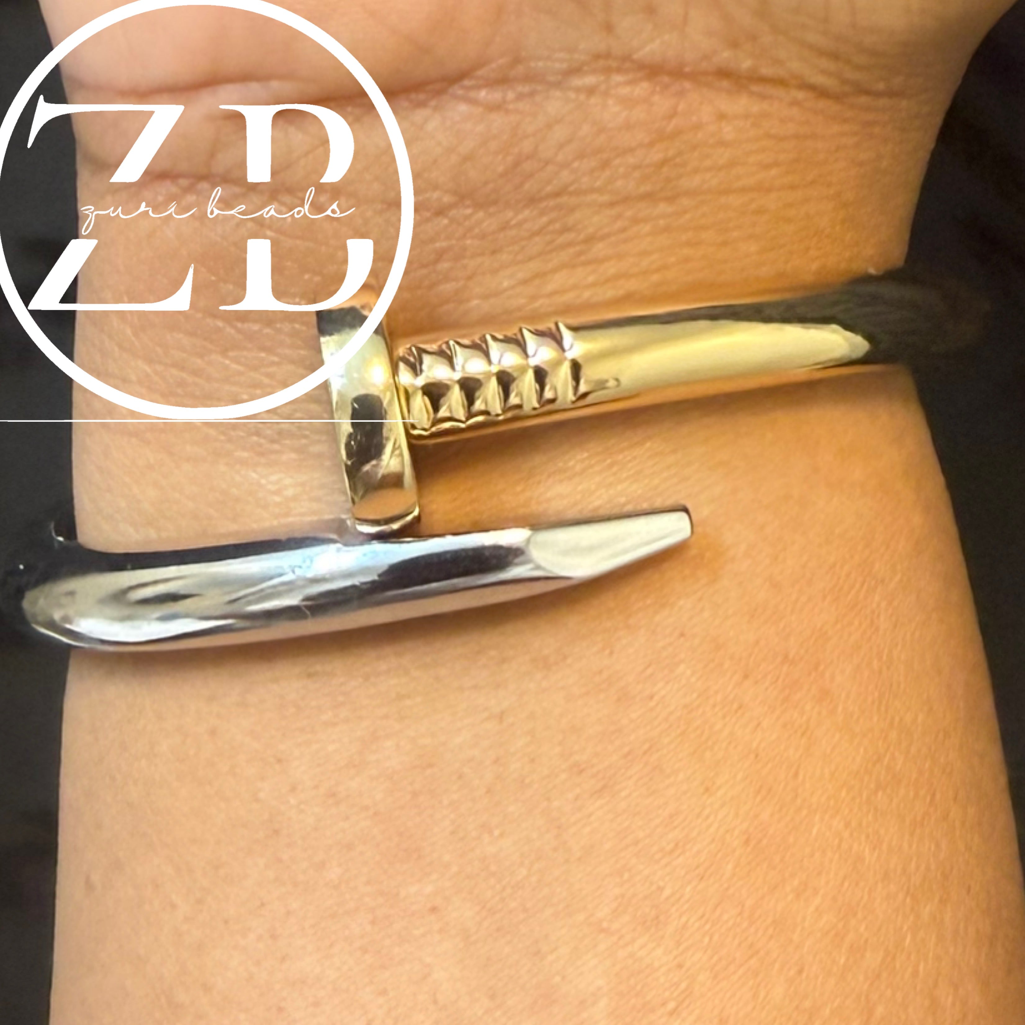 Nailed it- two tone bangle