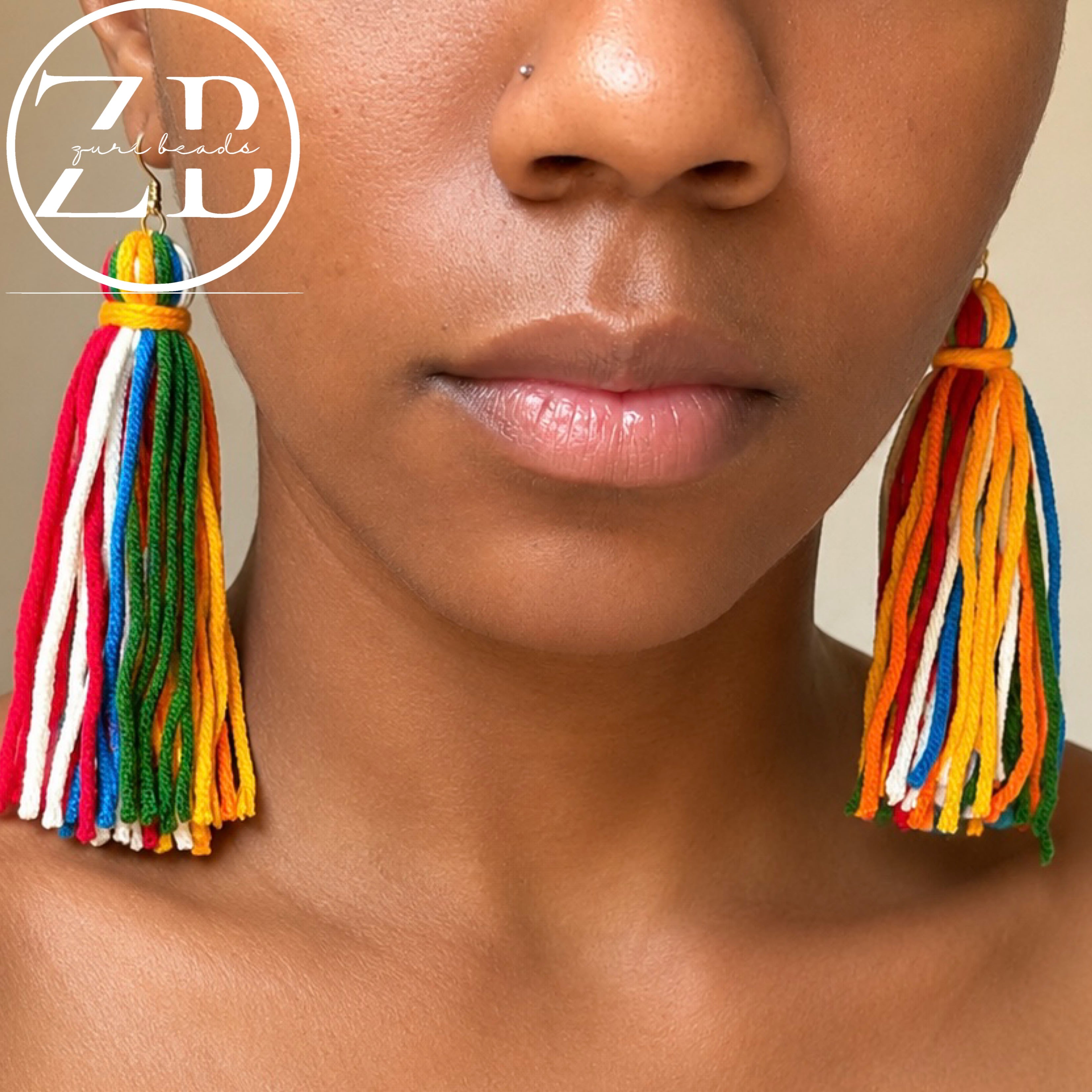Carnival rope earrings