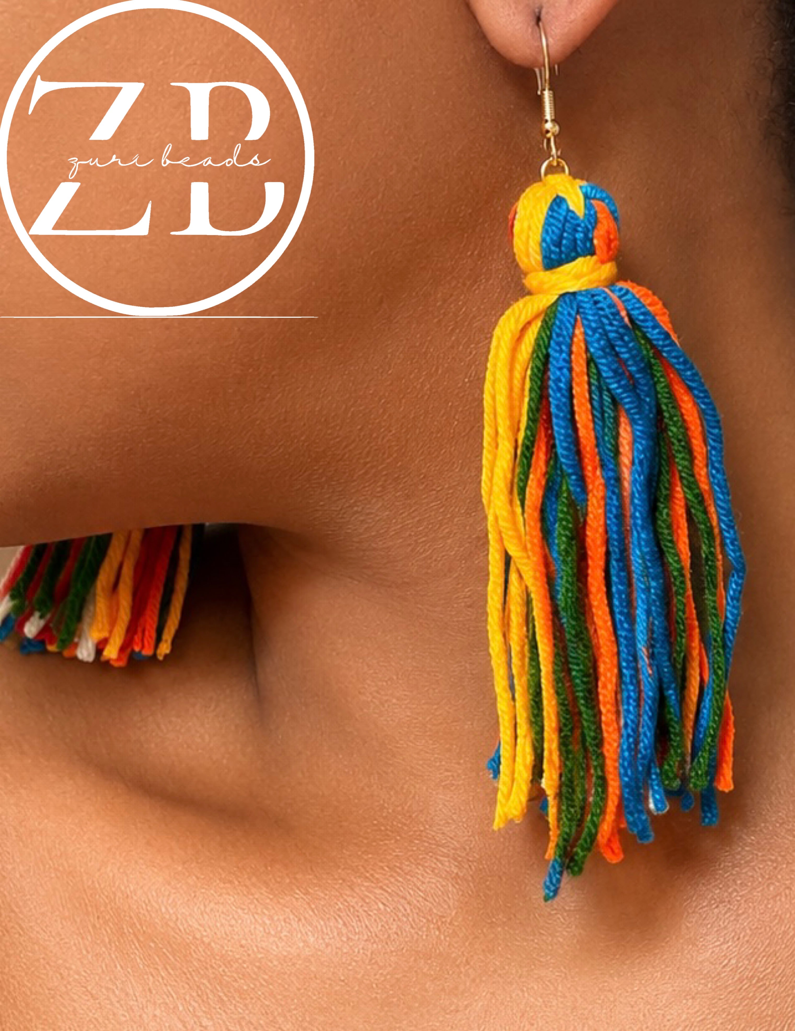 Carnival rope earrings
