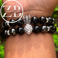 Black and gunmetal- mens unisex