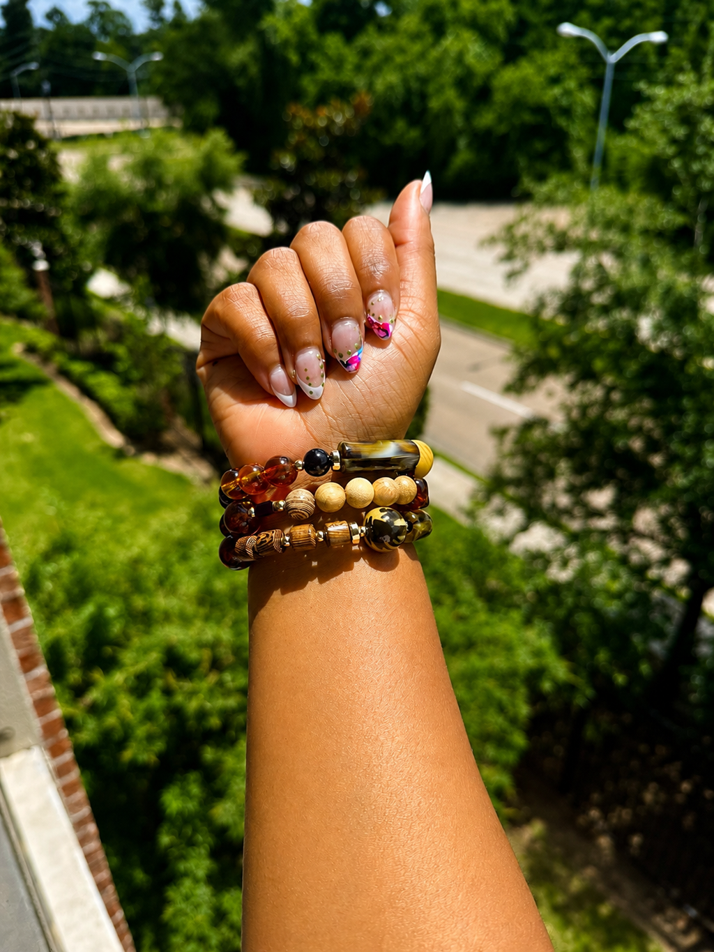 Safari wrap bracelet brown